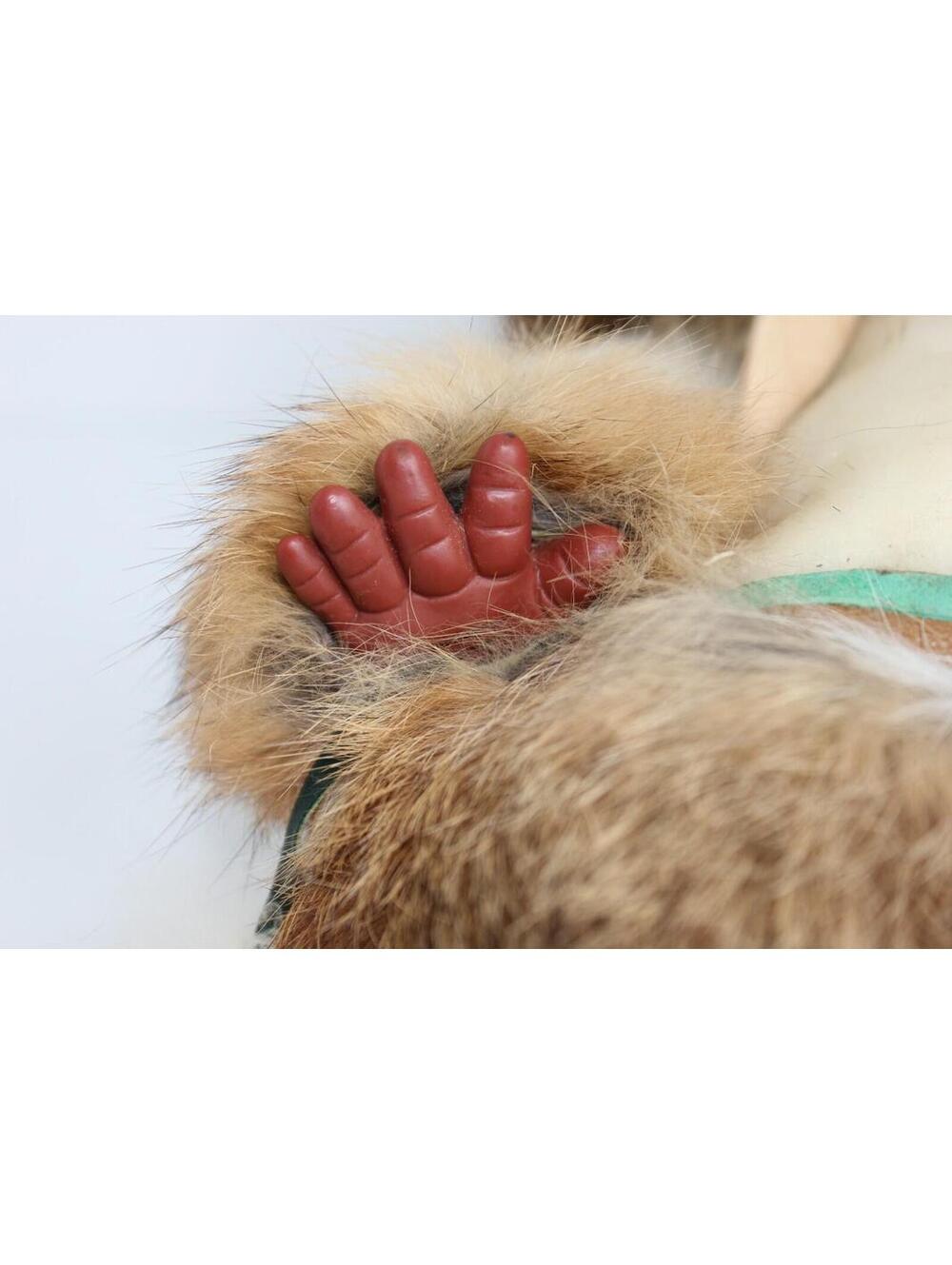 VINTAGE 1960s Carlson Girl Eskimo Doll Rabbit Fur Leather 12" Tall - Picture 12 of 13